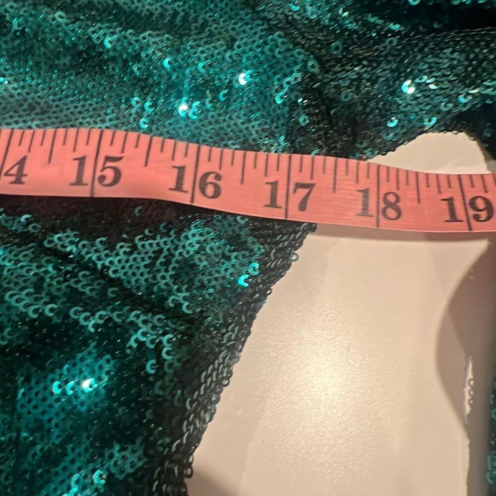 Dress the Population Natalie Dress, Style# DDR270-1233, Size medium Deep Emerald - Picture 9 of 11
